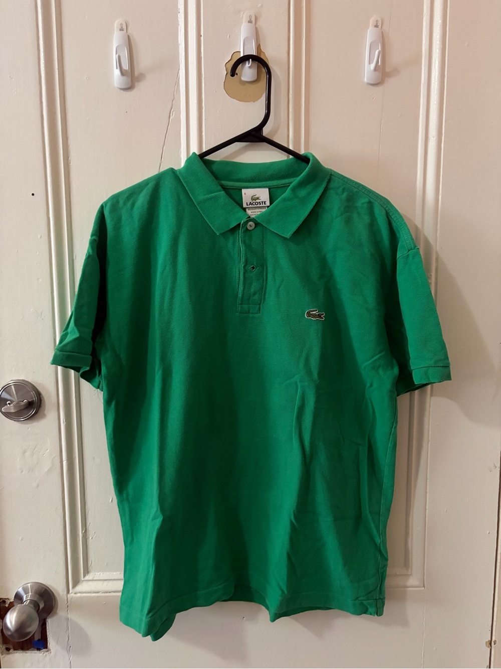 Lacoste Men's Emerald Green Short-Sleeve Polo